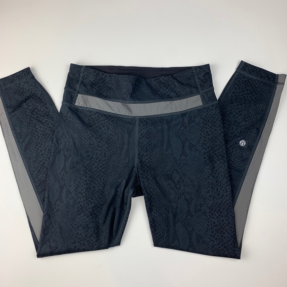 🎉SOLD🎉Lululemon Sz 6 Gray Snakeskin Leggings - Picture 1 of 8